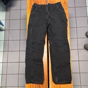 Flannel lined Carhartt Work Pants 33 x 34 (B-111)